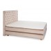 PAT BOXSPRING COMO, CATIFEA ANTI-PATA, TAPITERIE CHESTERFIELD, INALTIME CAPAT PAT 140 CM, SALTEA INCLUSA, TOPPER INCLUS